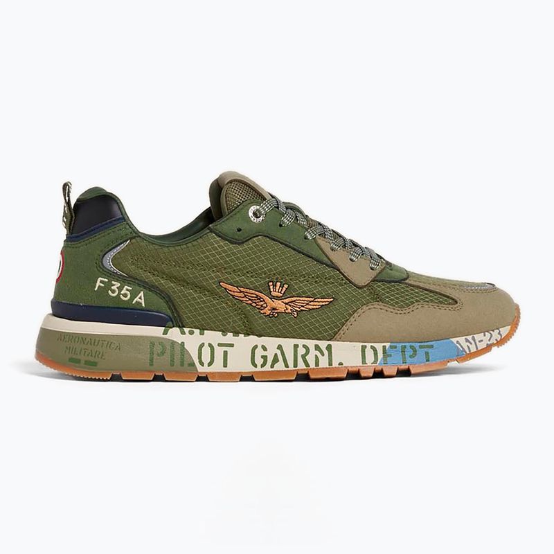 Herrenschuhe Aeronautica Militare 252SC0276UCT04249 verde militare 8