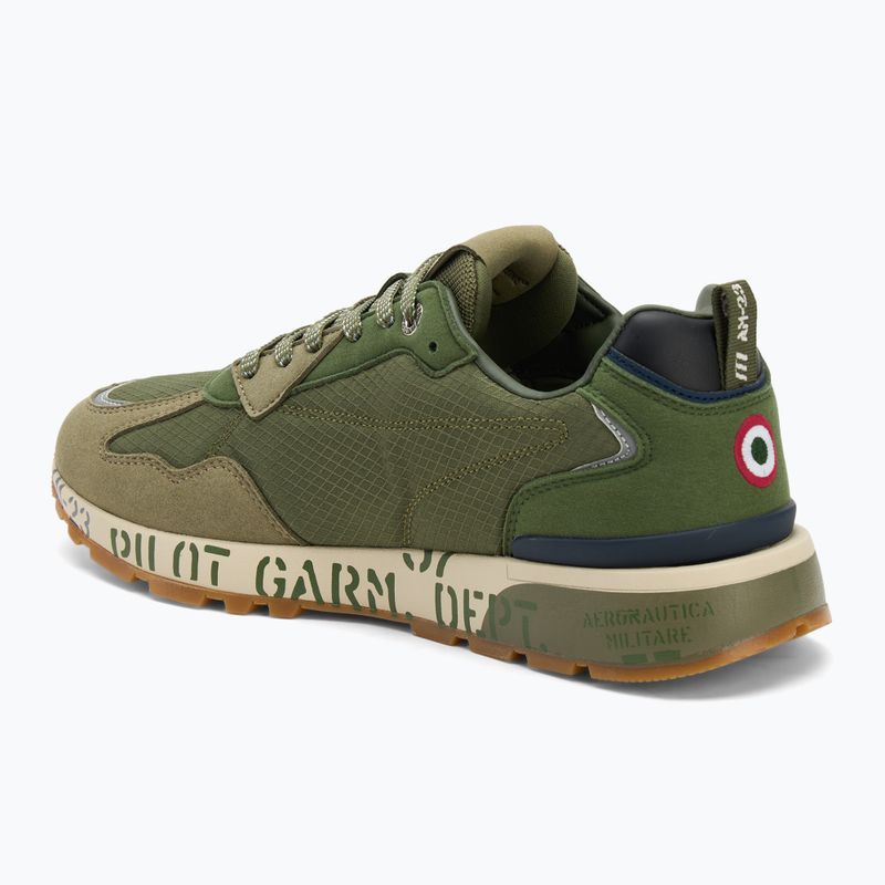 Herrenschuhe Aeronautica Militare 252SC0276UCT04249 verde militare 3