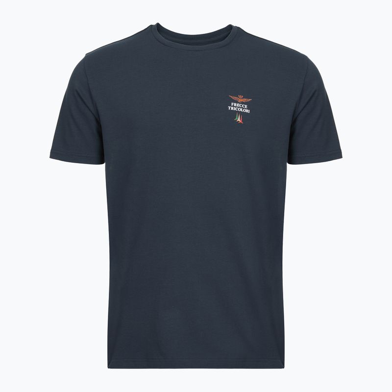 Herren T-Shirt Aeronautica Militare AM1UTI005 Round Neck blue