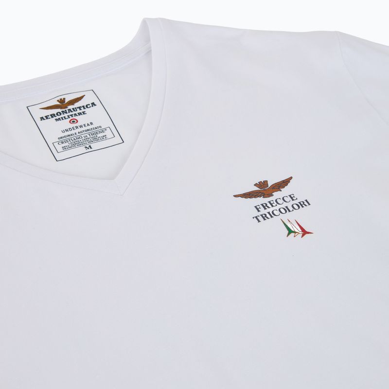 Herren-T-Shirt Aeronautica Militare AM1UTI006 V-Neck white 3