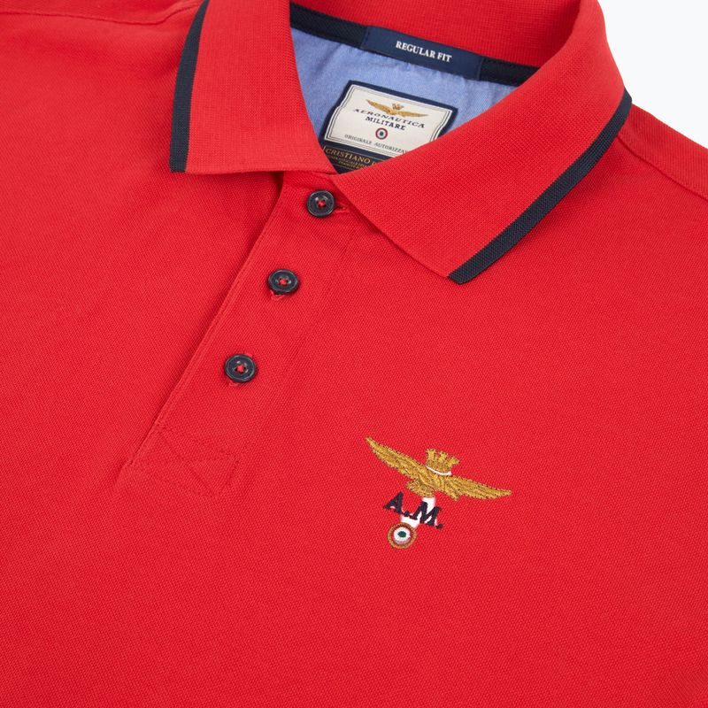 T-Shirt Aeronautica Militare PO1308UP00082 Polo tango red 3