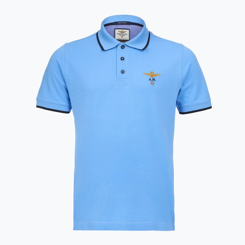 T-Shirt Aeronautica Militare PO1308UP00082 Polo silver lake blue