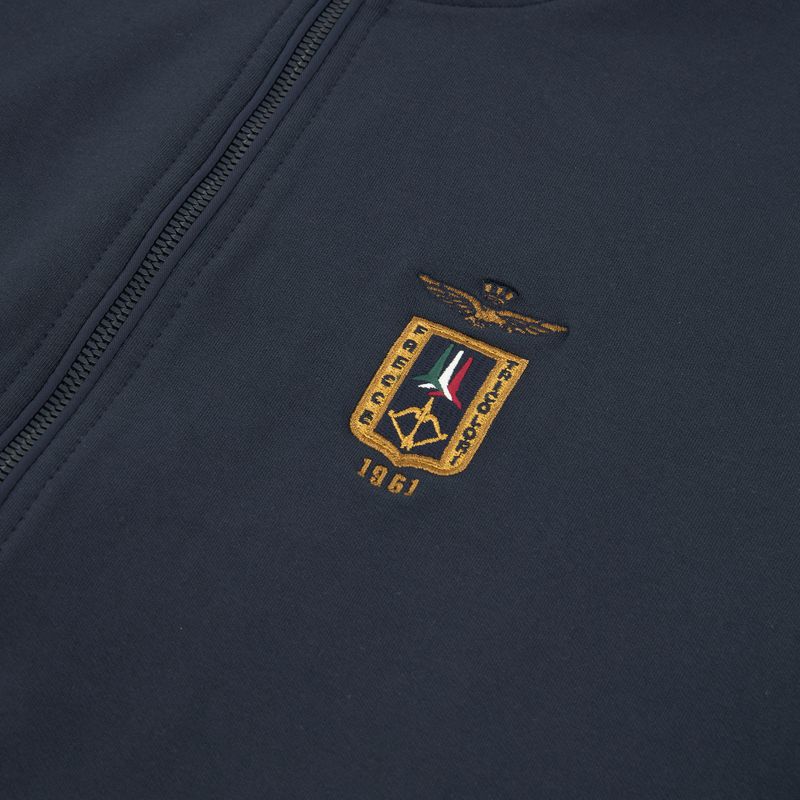 Herren Sweatshirt Aeronautica Militare FE2089UF00674 FZ navy blue 3