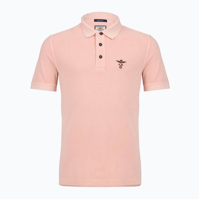 Herren T-Shirt Aeronautica Militare PO1925UP00406 Polo lotus pink