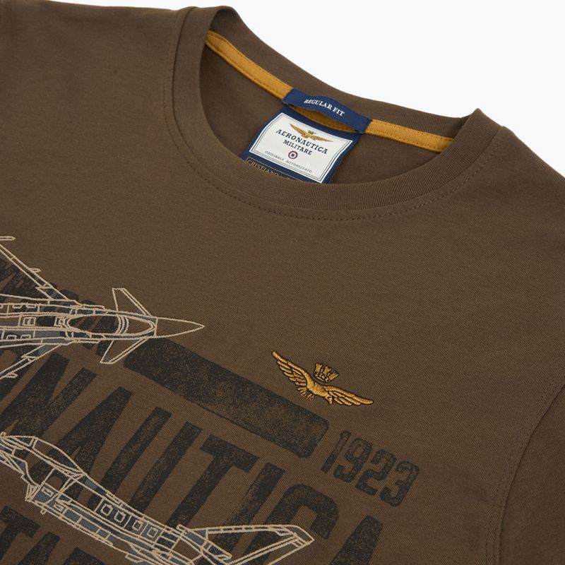 Herren T-Shirt Aeronautica Militare TS2535UJ00641 chestnut brown 3
