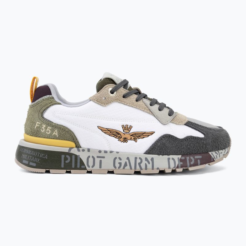 Herrenschuhe Aeronautica Militare SC0276UCT03546 off white/green/brown/grey 2