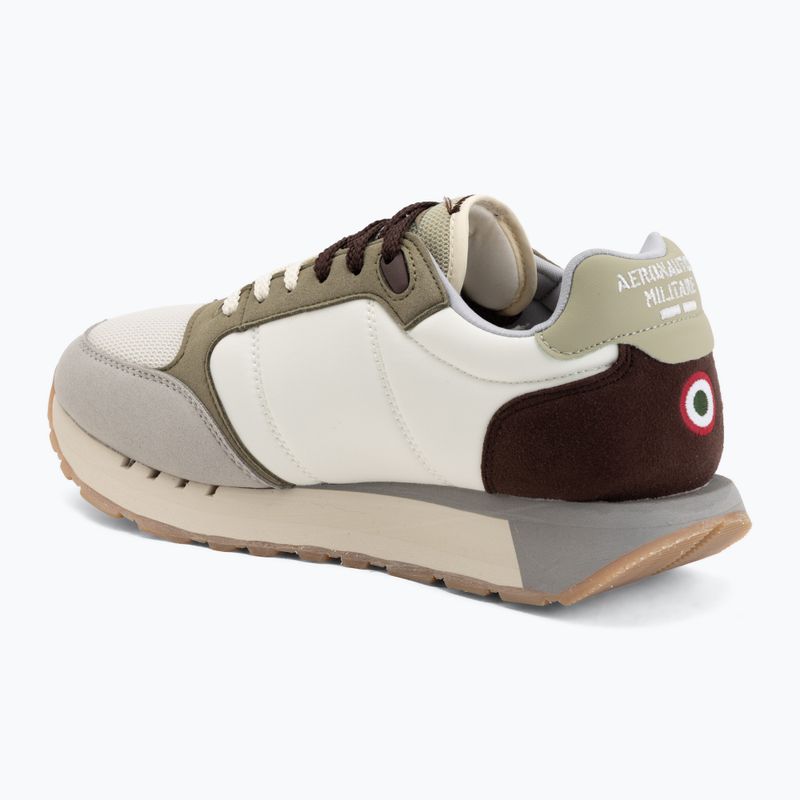 Herrenschuhe Aeronautica Militare SC0292UCT03331 off white/green/brown/grey 3