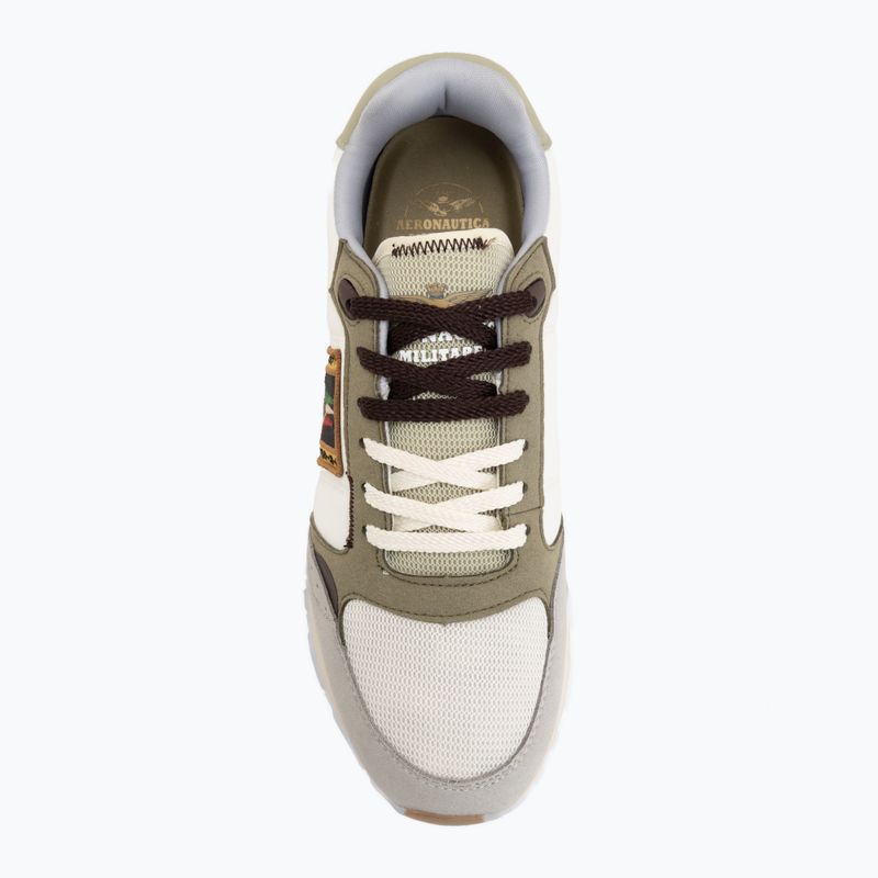 Herrenschuhe Aeronautica Militare SC0292UCT03331 off white/green/brown/grey 5
