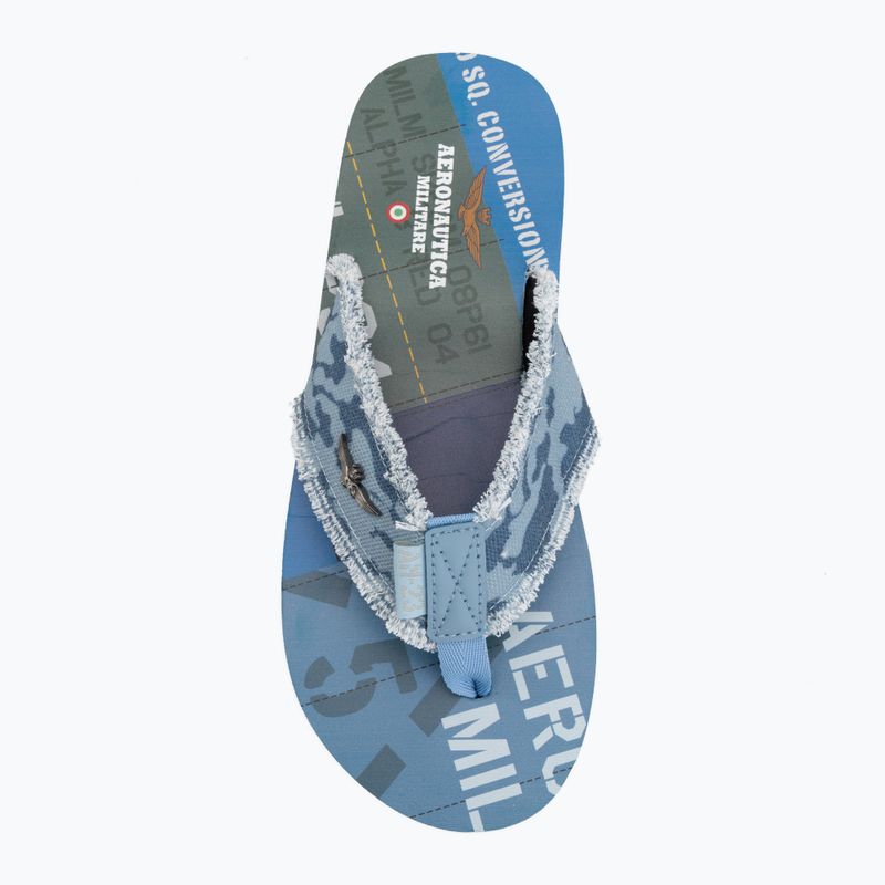 Flip-Flops Herren Aeronautica Militare SC0310UCT03593 camouflage blu 5