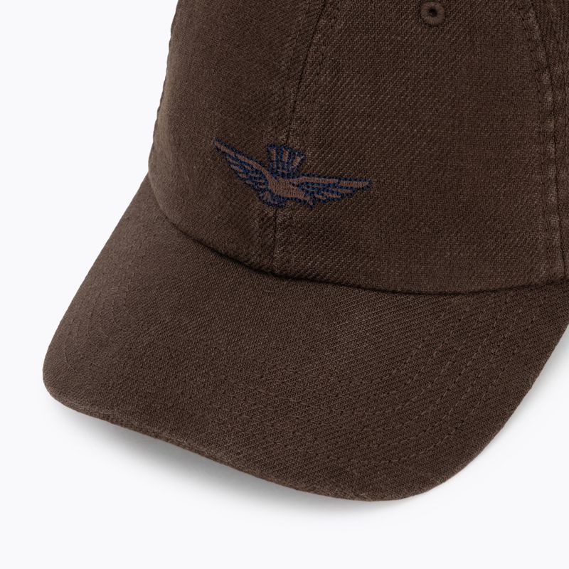 Herren-Basecap Aeronautica Militare HA1245UCT04293 chestnut brown 3