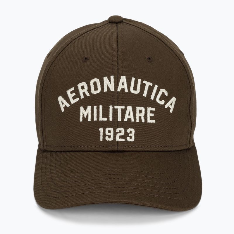 Herren-Basecap Aeronautica Militare HA1104UCT02 chestnut brown 2