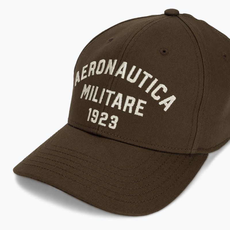 Herren-Basecap Aeronautica Militare HA1104UCT02 chestnut brown 3