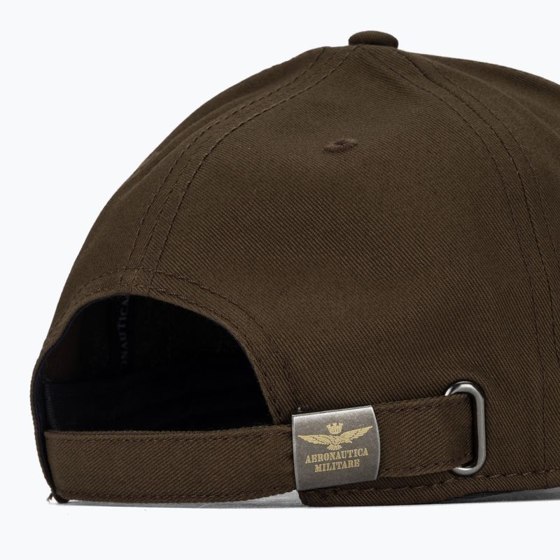 Herren-Basecap Aeronautica Militare HA1104UCT02 chestnut brown 4