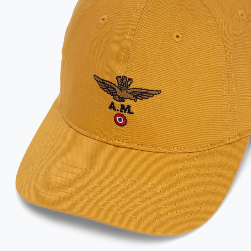 Herren-Basecap Aeronautica Militare HA1104UCT02 mustard yellow 3