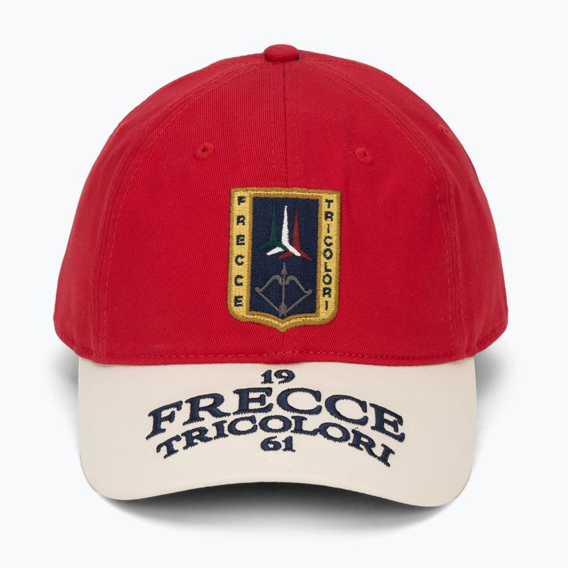 Herren-Basecap Aeronautica Militare HA1246UCT02 tango red/cream white 2