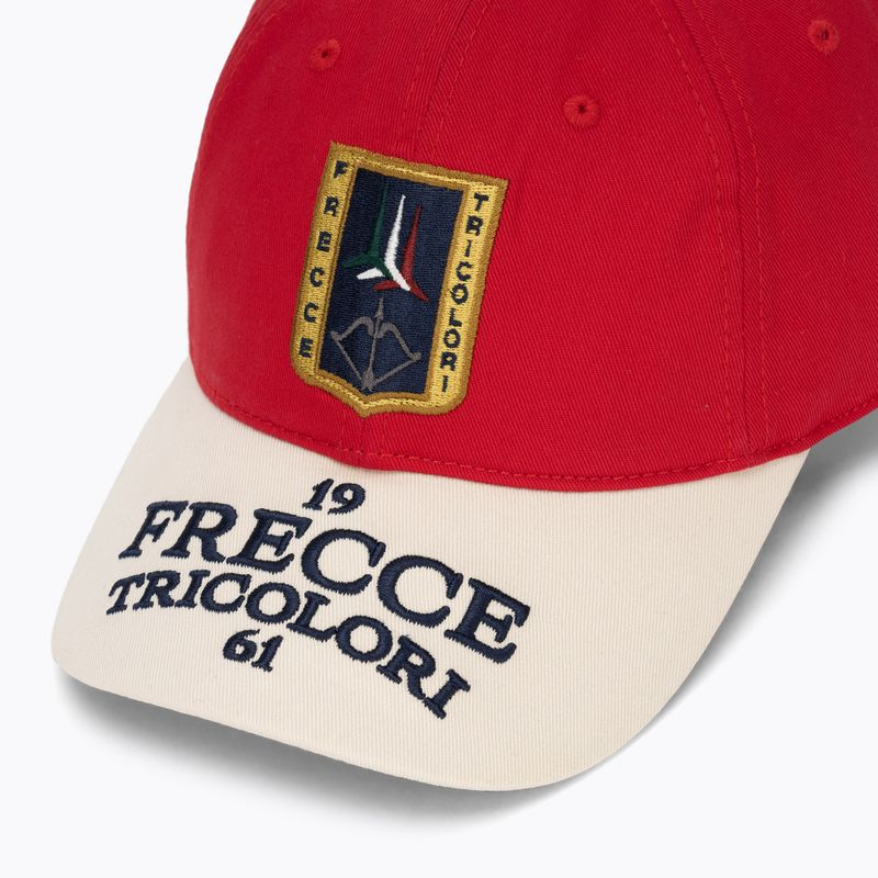 Herren-Basecap Aeronautica Militare HA1246UCT02 tango red/cream white 3