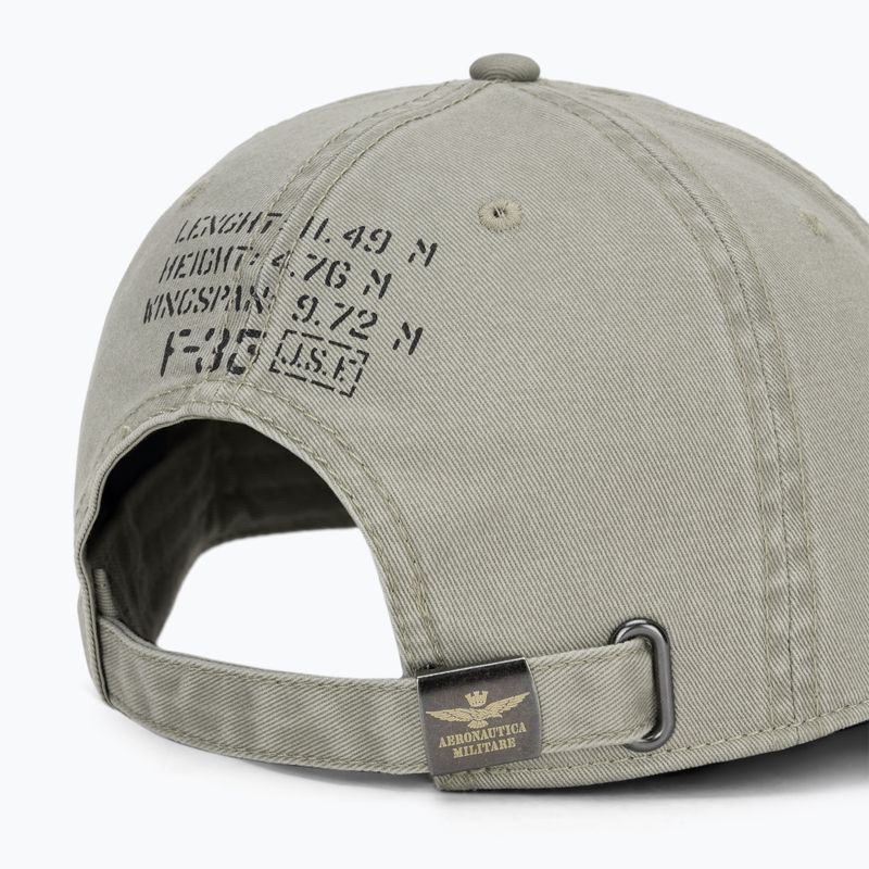 Herren-Basecap Aeronautica Militare HA1252UCT02476 dried sage 4