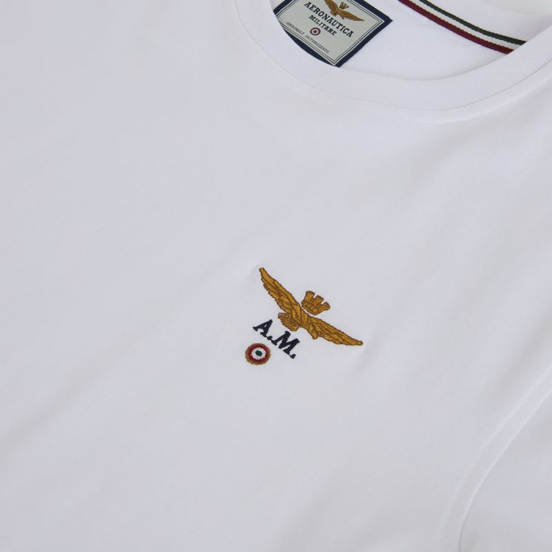 Herren T-Shirt Aeronautica Militare TS1580UJ00372 off white 3
