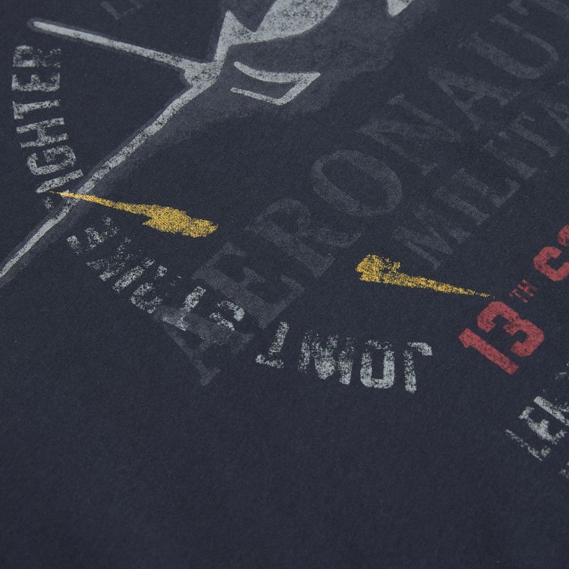 Herren T-Shirt Aeronautica Militare TS2536UJ00641 navy blue 3