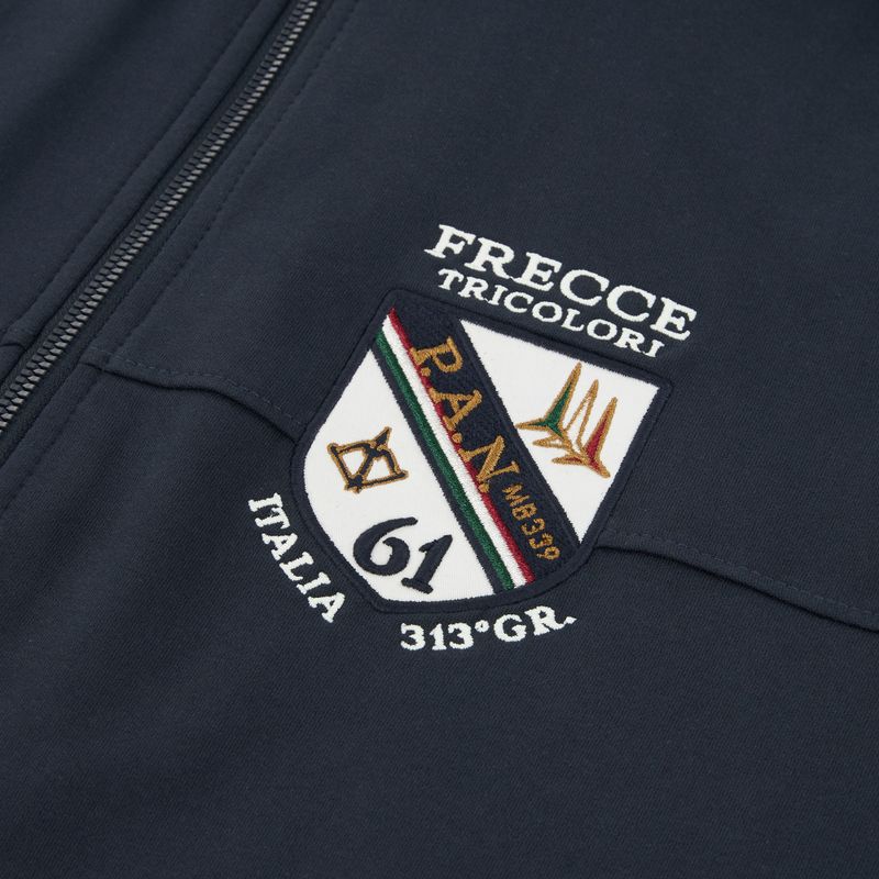 Herren Sweatshirt Aeronautica Militare FE2096UF00674 Hoodie navy blue 3
