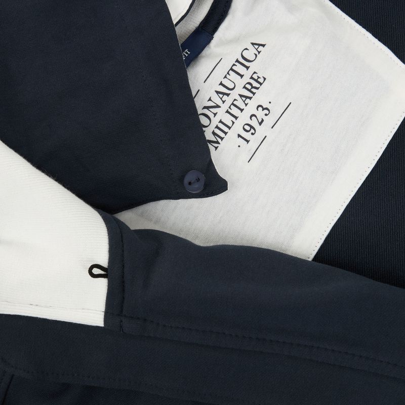 Herren Sweatshirt Aeronautica Militare FE2096UF00674 Hoodie navy blue 5