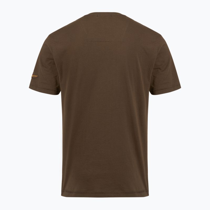 Herren T-Shirt Aeronautica Militare TS2538UJ00727 chestnut brown 2