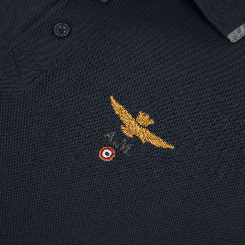 T-Shirt Aeronautica Militare PO1308UP00082 Navy blue polo 3