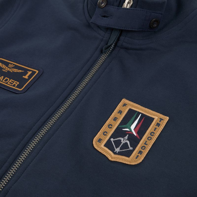Herren Sweatshirt Aeronautica Militare FE2102UF00679 FZ navy blue 4