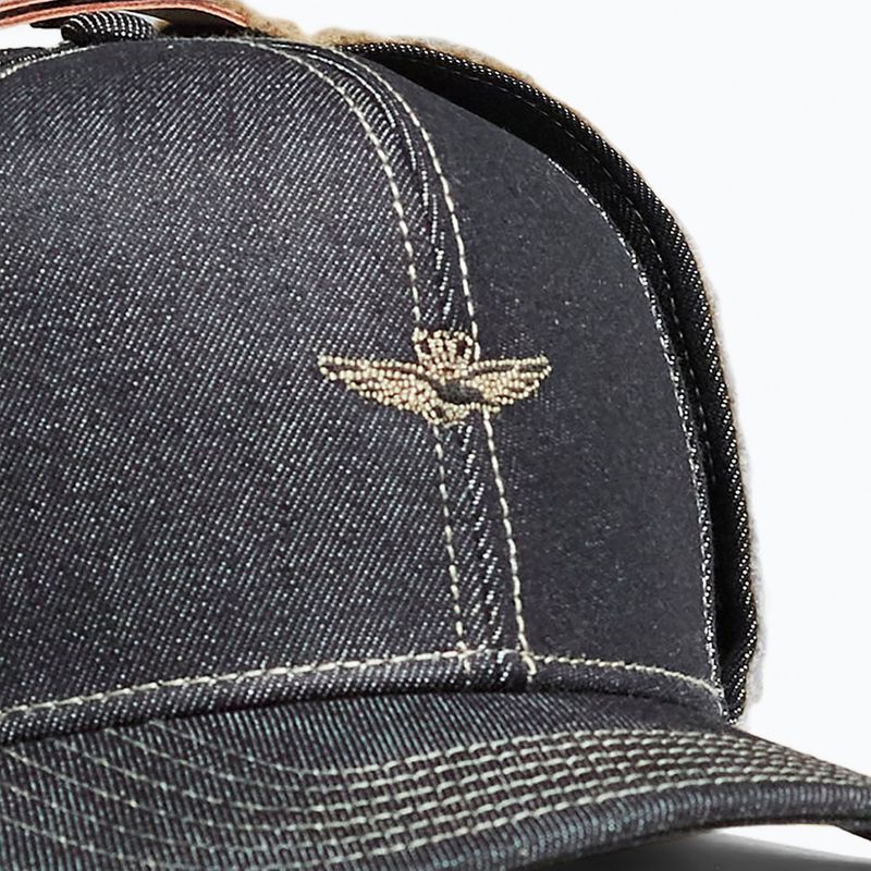 Herren-Basecap Czapka Aeronautica Militare 262HA1260DCT04366 denim nero 3