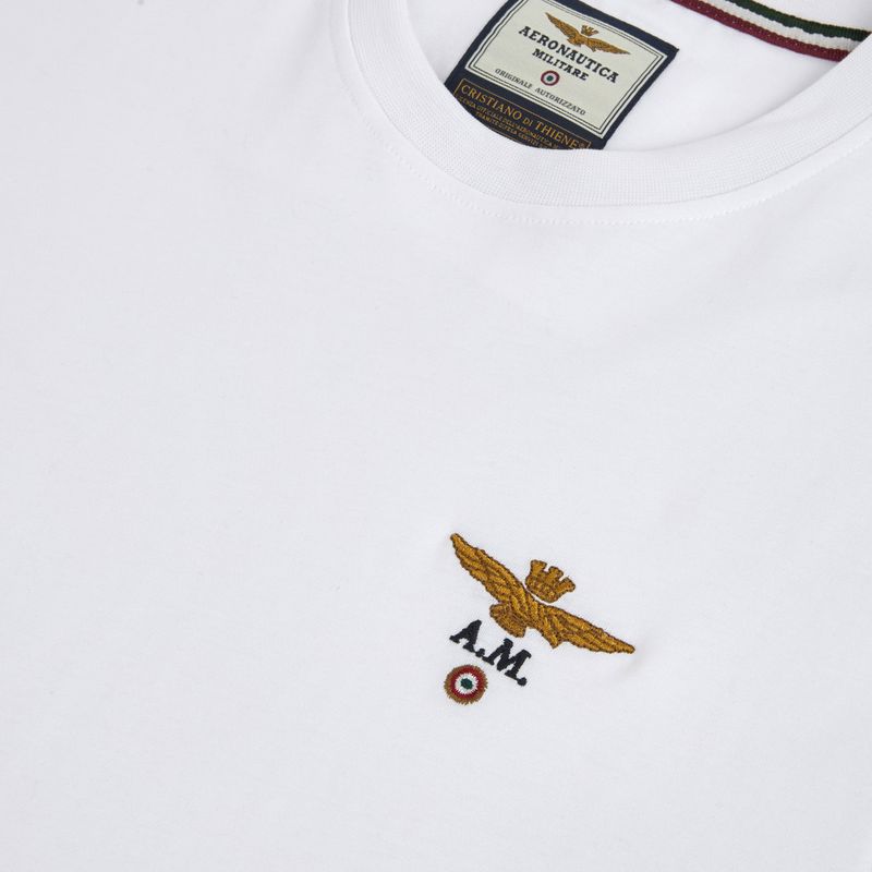 Herren-Shirt Aeronautica Militare 262TS1580UJ00372 off white 3
