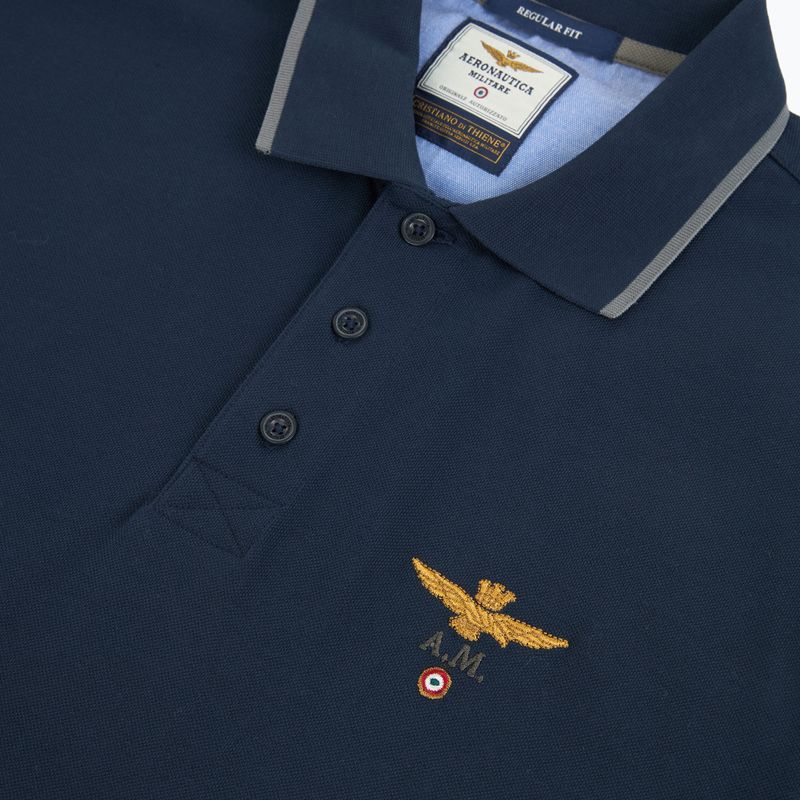 Herren-Poloshirt Aeronautica Militare 262PO1308UP00082 Polo blu navy 3