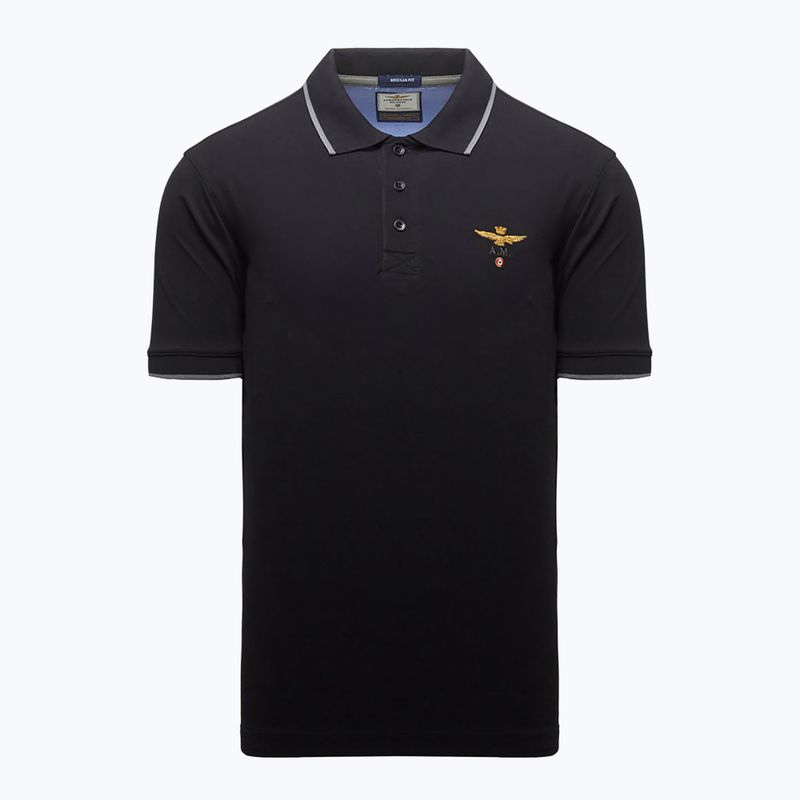 Herren-Poloshirt Aeronautica Militare 262PO1308UP00082 Polo jet black