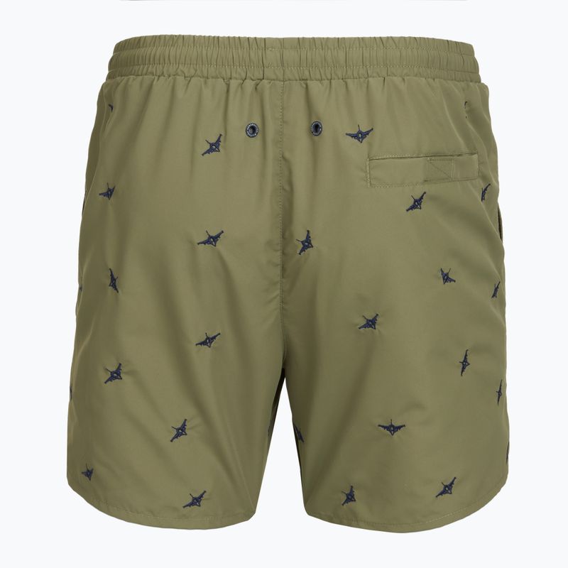 Herren-Badeshorts Aeronautica Militare BW0232UCT04317 lichen green 2
