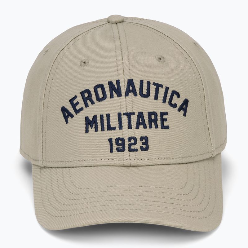 Herren-Basecap Aeronautica Militare HA1104UCT02 taupe beige 2