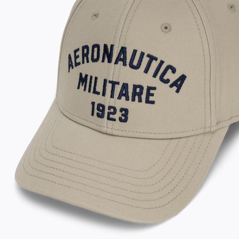 Herren-Basecap Aeronautica Militare HA1104UCT02 taupe beige 3