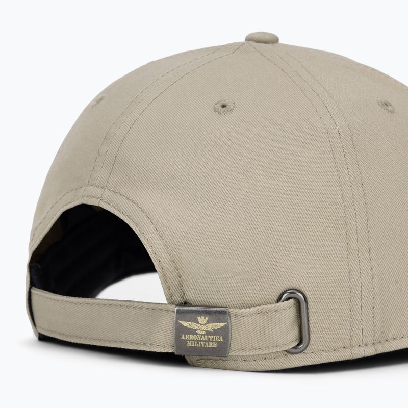 Herren-Basecap Aeronautica Militare HA1104UCT02 taupe beige 4