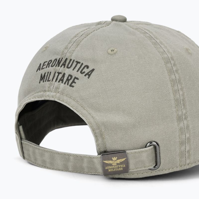 Herren-Basecap Aeronautica Militare HA1244UCT02476 dried sage 4