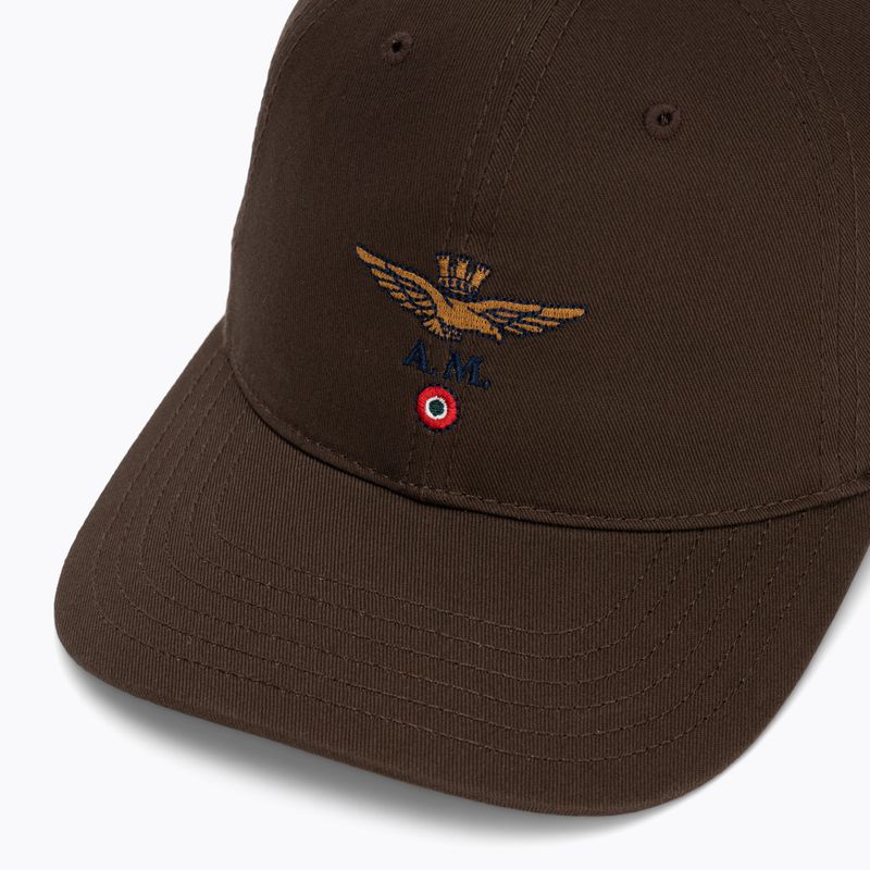 Herren-Basecap Aeronautica Militare HA1246UCT02 chestnut brown 3