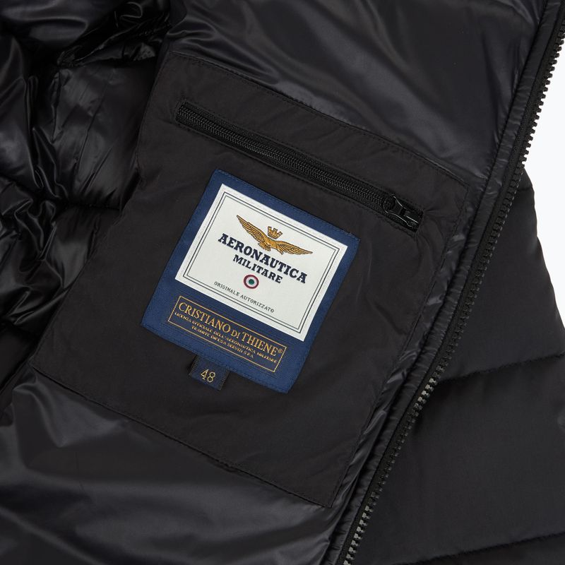Herren-Winterjacke Kurtka Aeronautica Militare 262AB3074UCT04358 jet black 5
