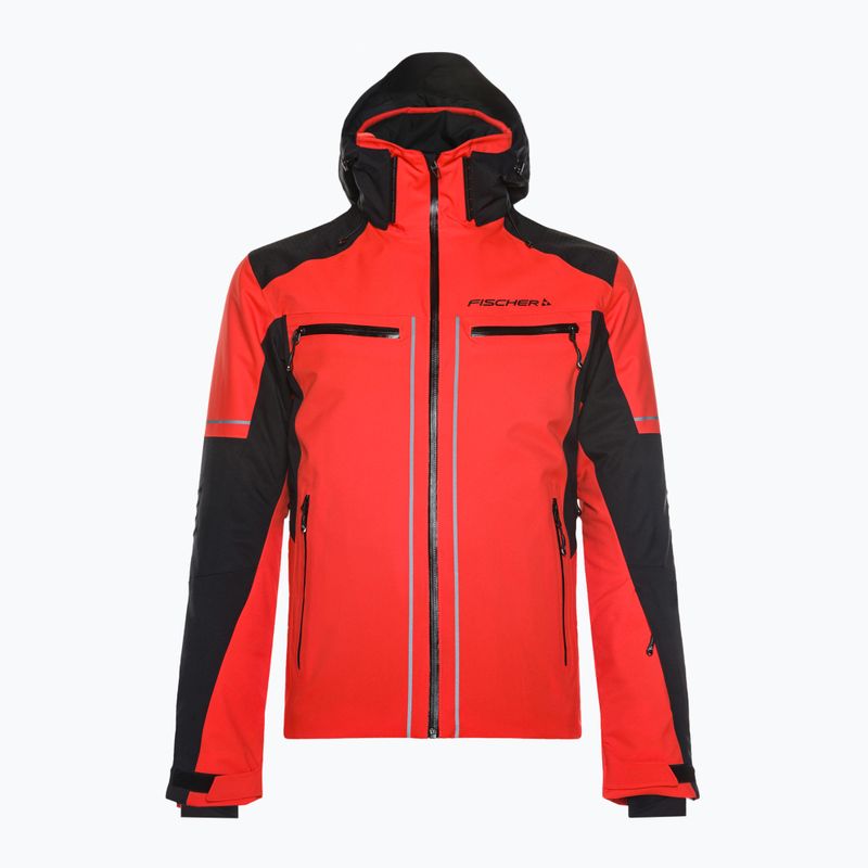 Herren Skijacke Fischer RC4 rot Tomate 3