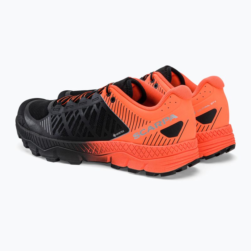 Herren SCARPA Spin Ultra schwarz/orange GTX Laufschuhe 33072-200/1 3