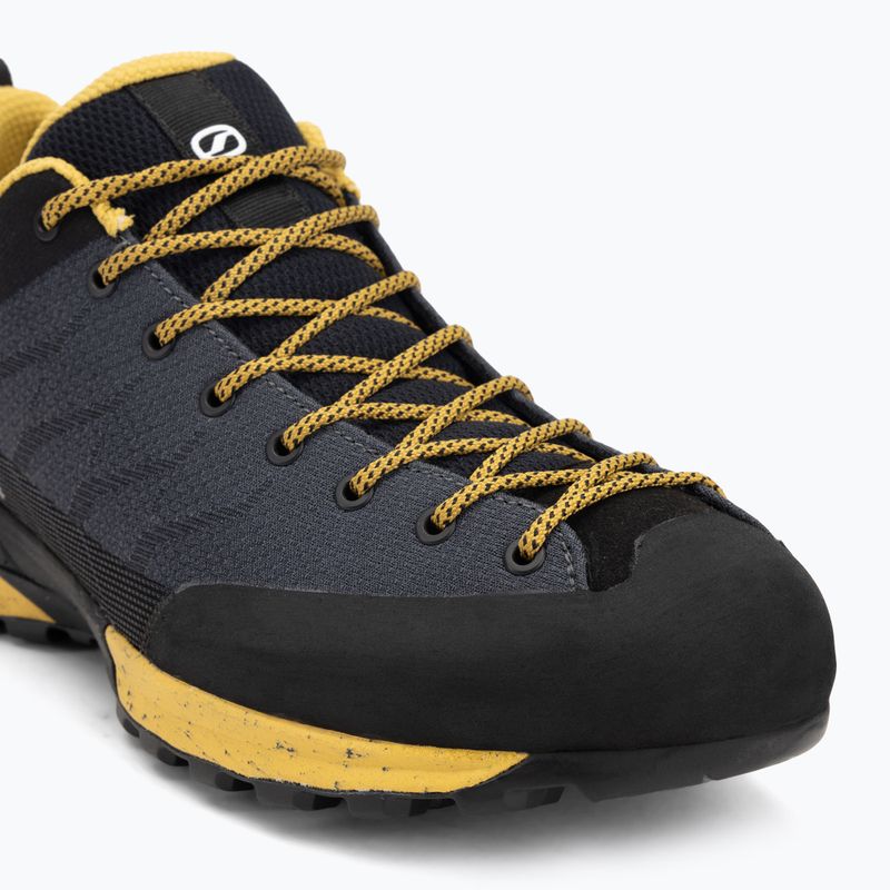 Herren SCARPA Mescalito Planet grau/curry Approach-Schuhe 7