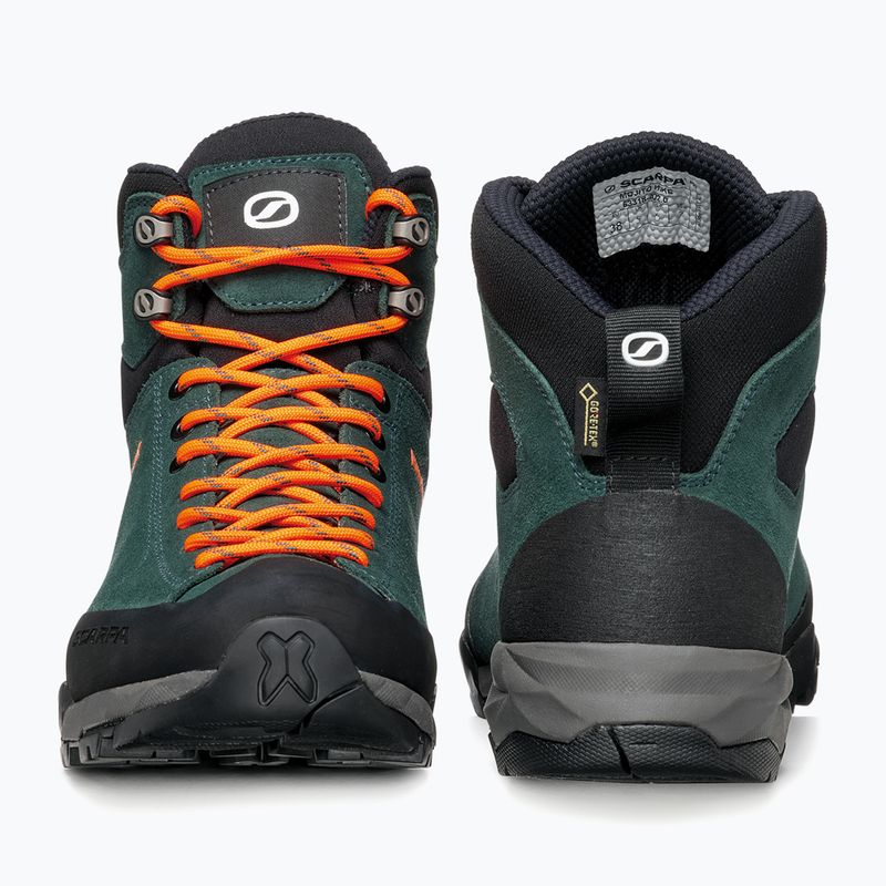 Schuhe Trekking Damen SCARPA Mojito Hike GTX botanic green/orange pop 12