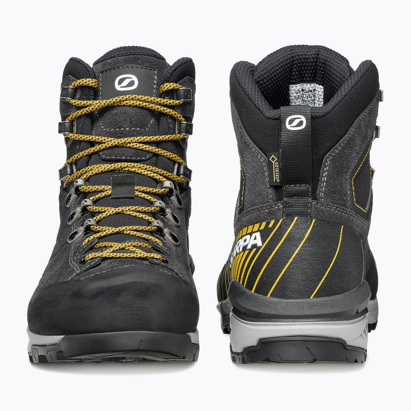 Schuhe Trekking Herren SCARPA Mescalito TRK GTX dark anthracite/ mustard 4