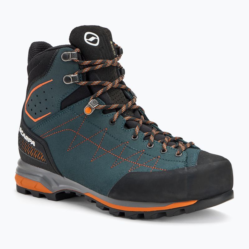 Herren-Trekkingschuhe SCARPA Zodiac TRK GTX petrol/rust orange