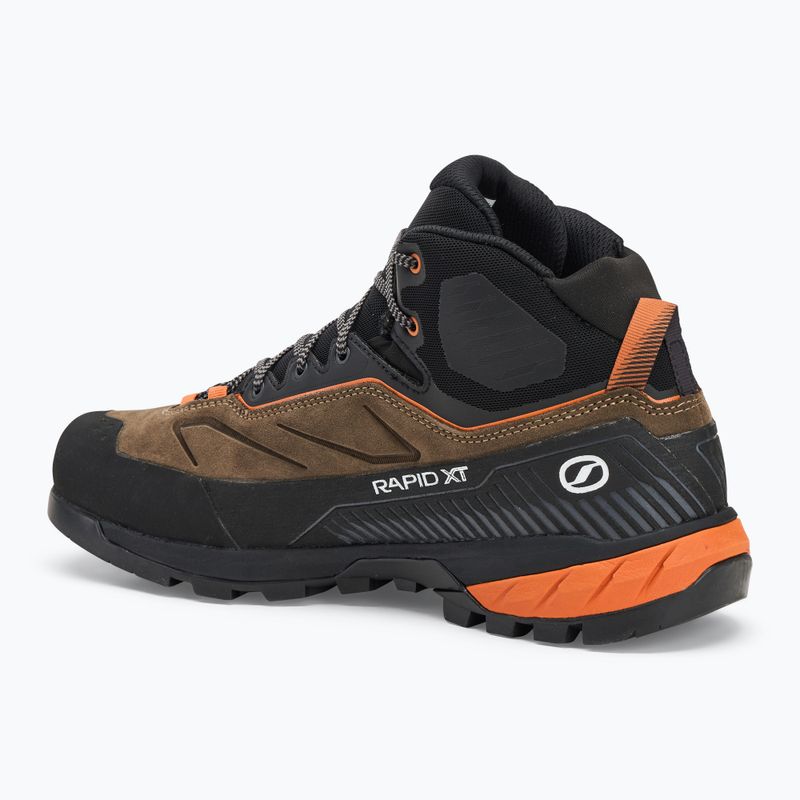 Approach-Schuhe Herren SCARPA Rapid Xt Mid Gtx caribou / rust orange 3
