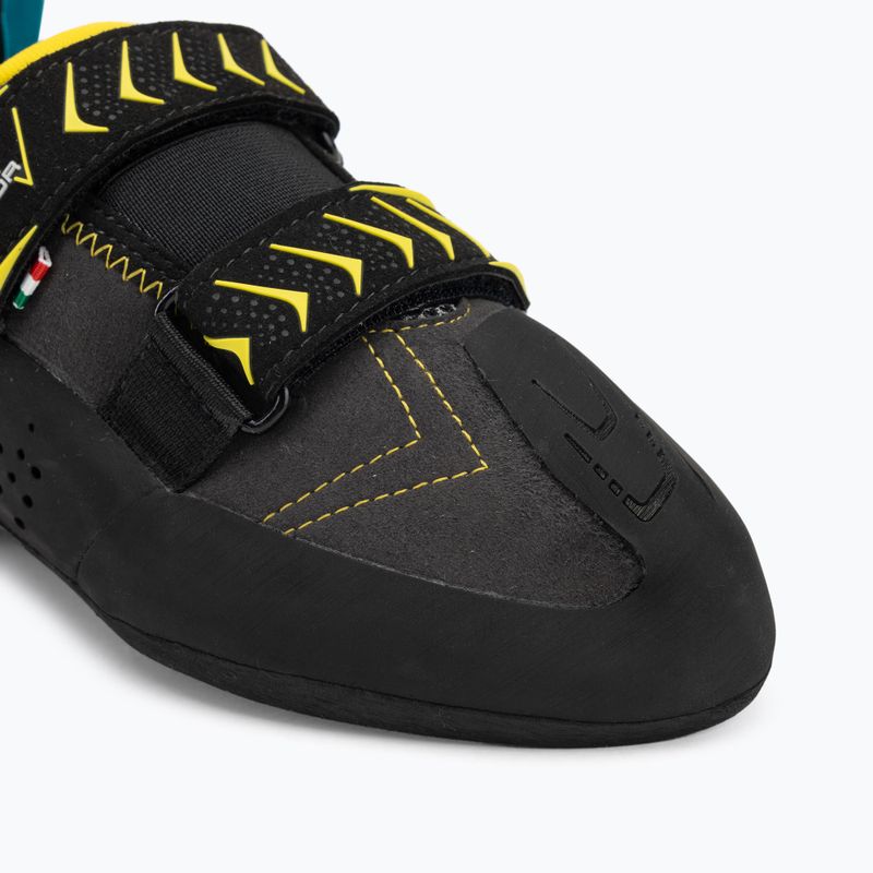 SCARPA Vapor V rauch/gelber Kletterschuh 7