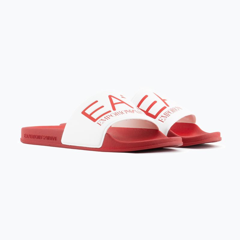 Slides Schlappen  EA7 Emporio Armani Water Sports Visibility salsa/white 8