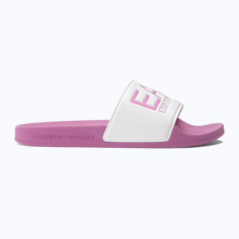 Slides Schlappen  EA7 Emporio Armani Water Sports Visibility cyclamen/white 2