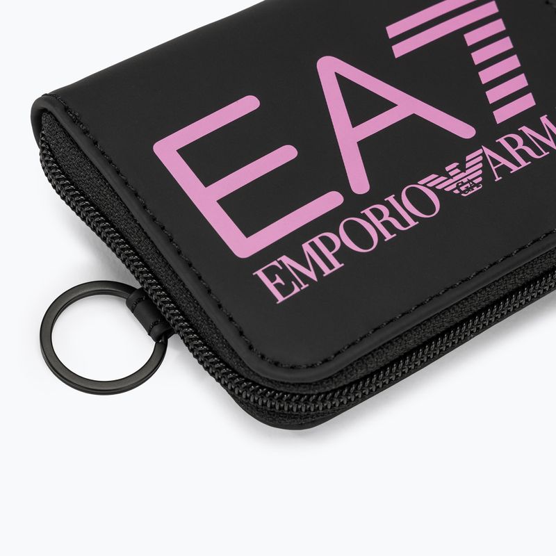 Geldbeutel Portmonee EA7 Emporio Armani Train Zip Around black/cyclamen 3